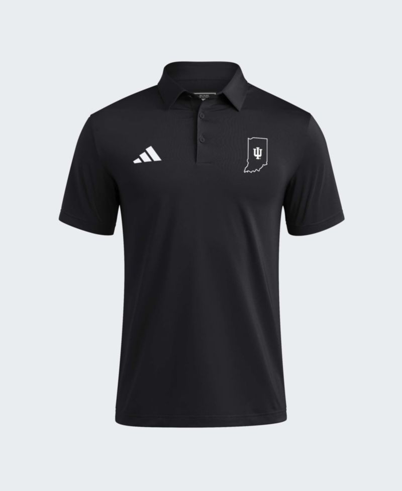 Men's Black Indiana Hoosiers Ultimate 365 Solid Polo Shirt