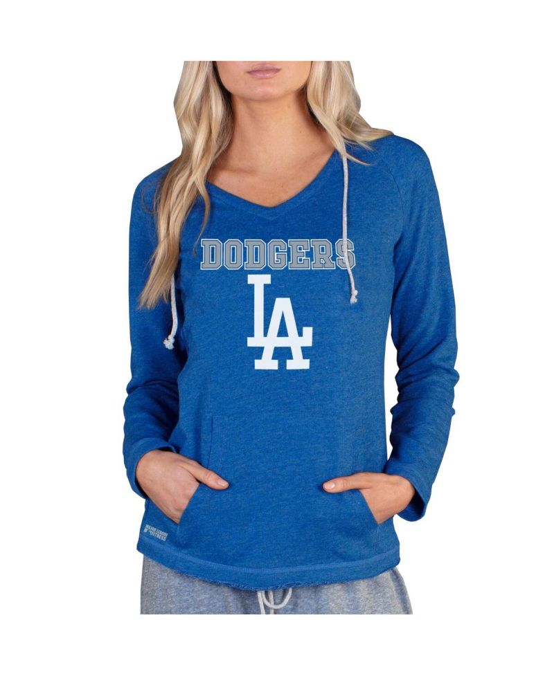 Women's Royal Los Angeles Dodgers Mainstream Terry Long Sleeve Hoodie