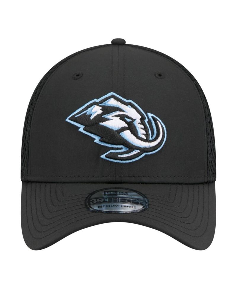 Men's Black Utah Mammoth Logo 39THIRTY Flex Hat