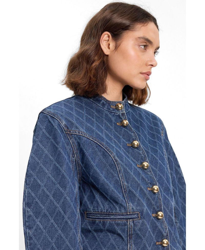 Women's Denim Balloon Jacket