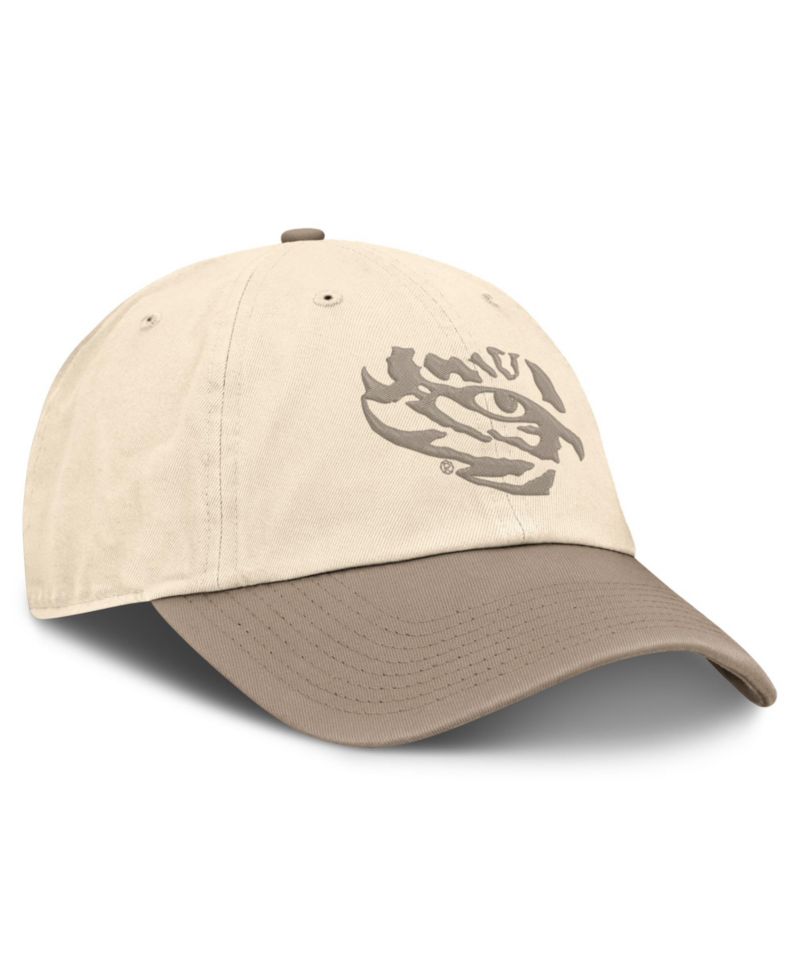Men's Natural/Khaki LSU Tigers Two-Tone Club Adjustable Hat