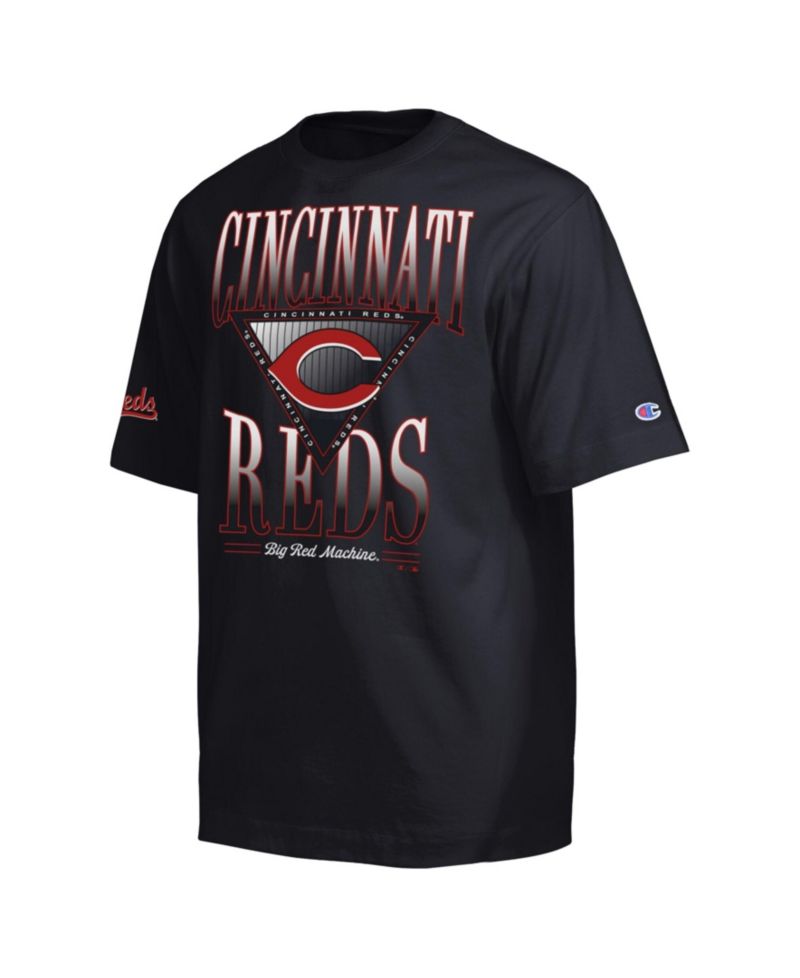 Men's Black Cincinnati Reds Traditions Two Locations T-Shirt