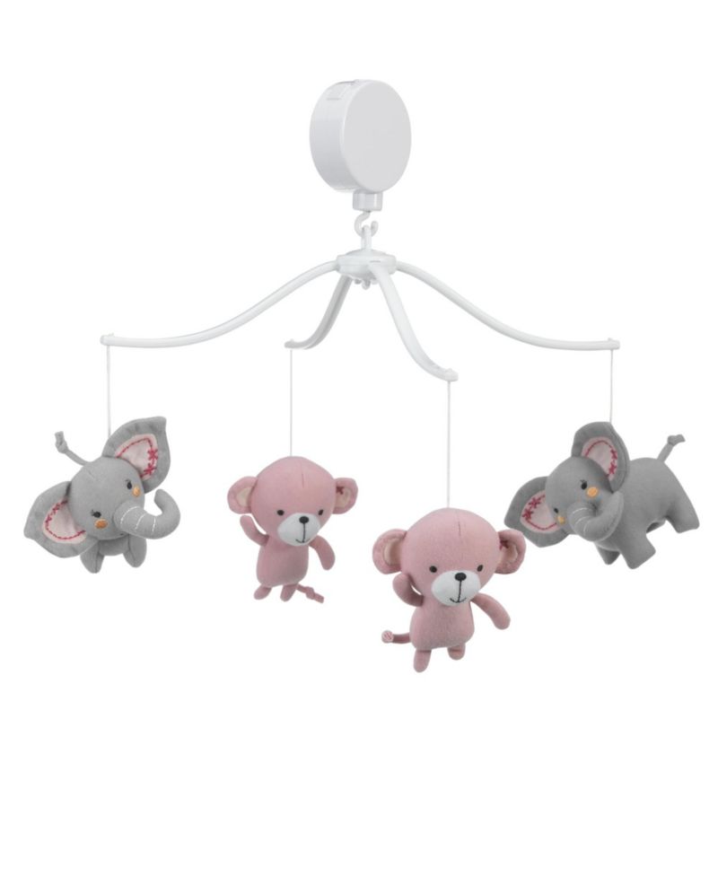 Baby Twinkle Toes Musical Monkey and Elephant Crib Mobile