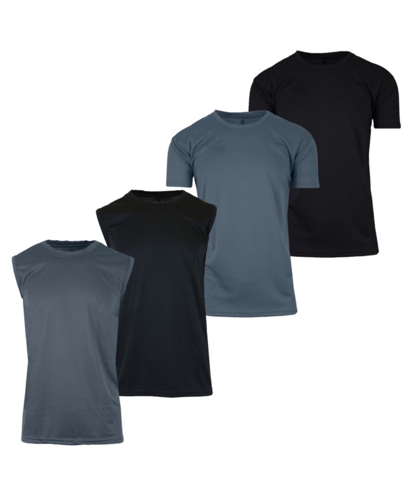 Men's 4-Pack Crewneck Regular Fit T-Shirt