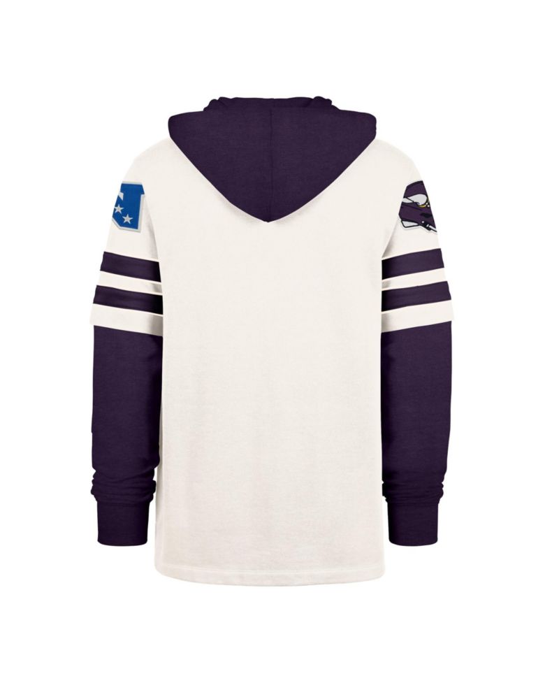 Men's Cream Minnesota Vikings Split Zone Cornerback Duo Lacer Hoodie