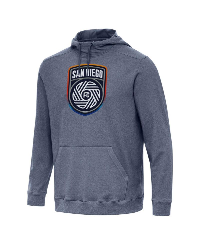 Men's Heather Navy San Diego FC Cloud Pullover Hoodie