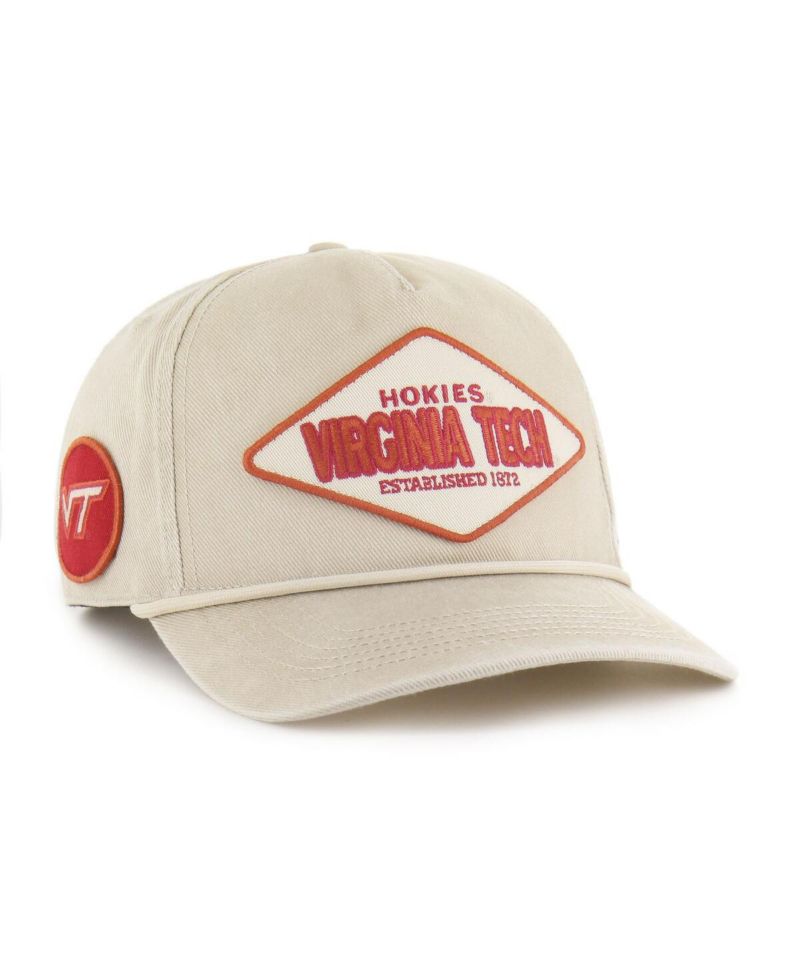 Men's and Women's Cream Virginia Tech Hokies Outdoorsmen Cairn Hitch Adjustable Hat