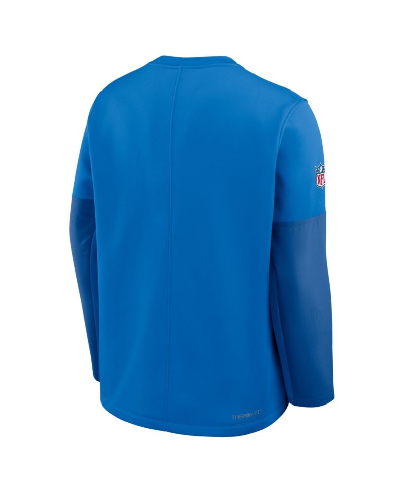 Men's Detroit Lions Sideline Coaches Crew-Neck Sweatshirt
