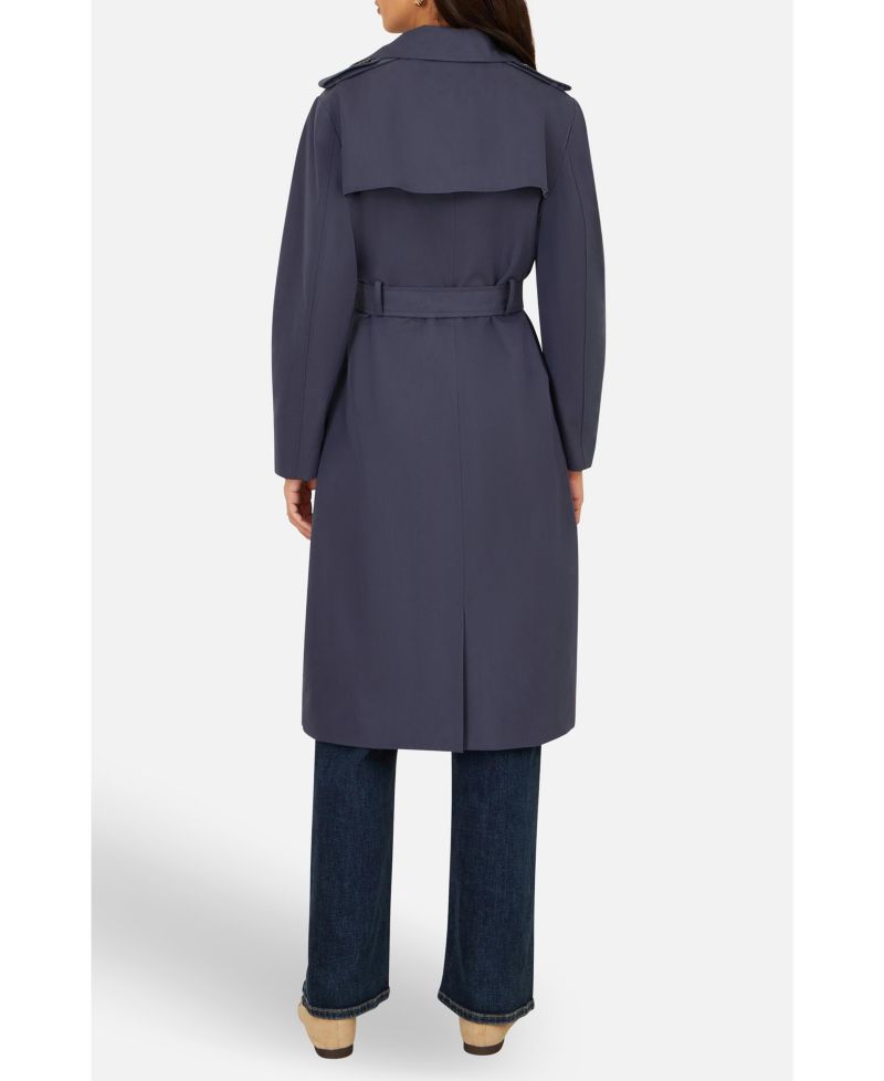 Women's Belted Long Trench Coat
