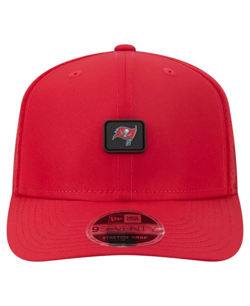 Men's Red Tampa Bay Buccaneers Micro Badge 9SEVENTY Adjustable Hat