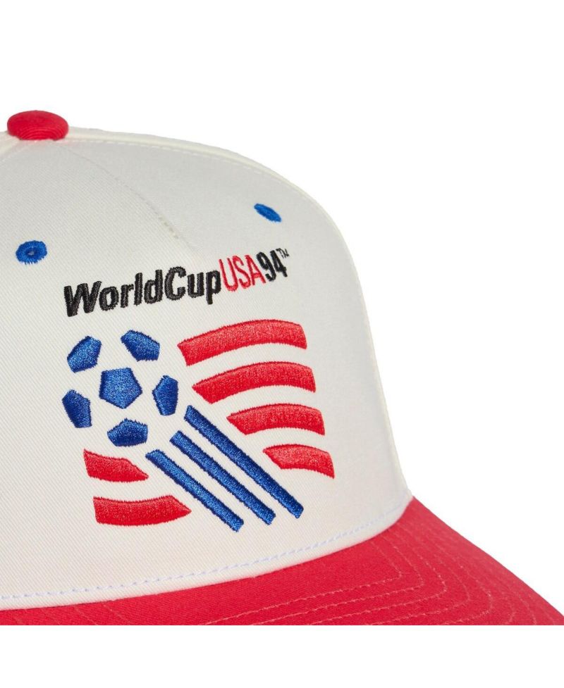 Men's and Women's White/Red USMNT 1994 World Cup Graphic Adjustable Hat
