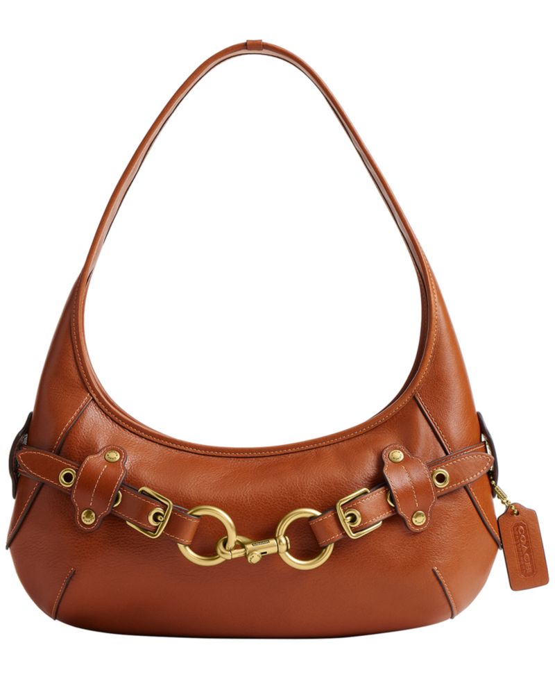 Belted Ergo Leather Medium Shoulder Bag
