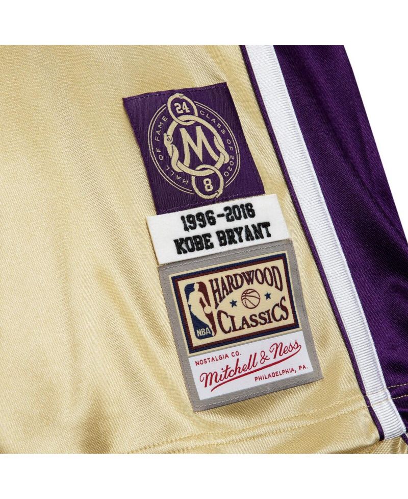 Men's Kobe Bryant Gold Los Angeles Lakers Hall of Fame Class of 2020 8 Authentic Jersey