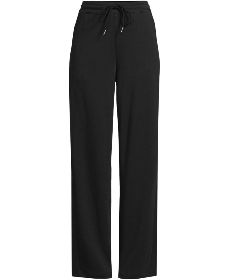 Women's Sport Knit High Rise Pull On Relaxed Straight Leg Pants