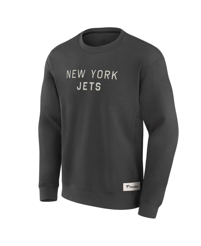 Men's Charcoal New York Jets Elements Future Ground Lettering Pullover Sweatshirt