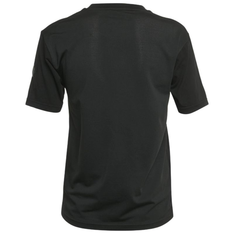 Women's Black Logo Applique Jersey Crewneck T-Shirt