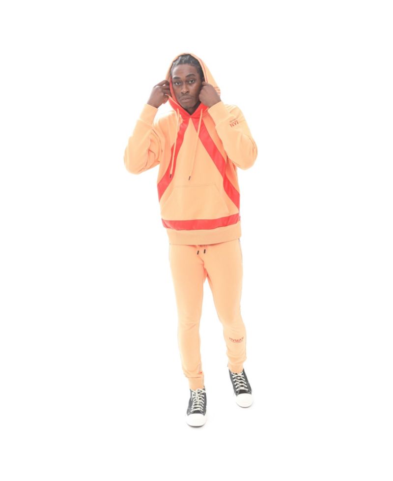 Men's Pullover Sweatshirt in Apricot