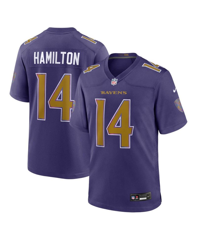 Men's Kyle Hamilton Purple Baltimore Ravens Alternate Game Jersey
