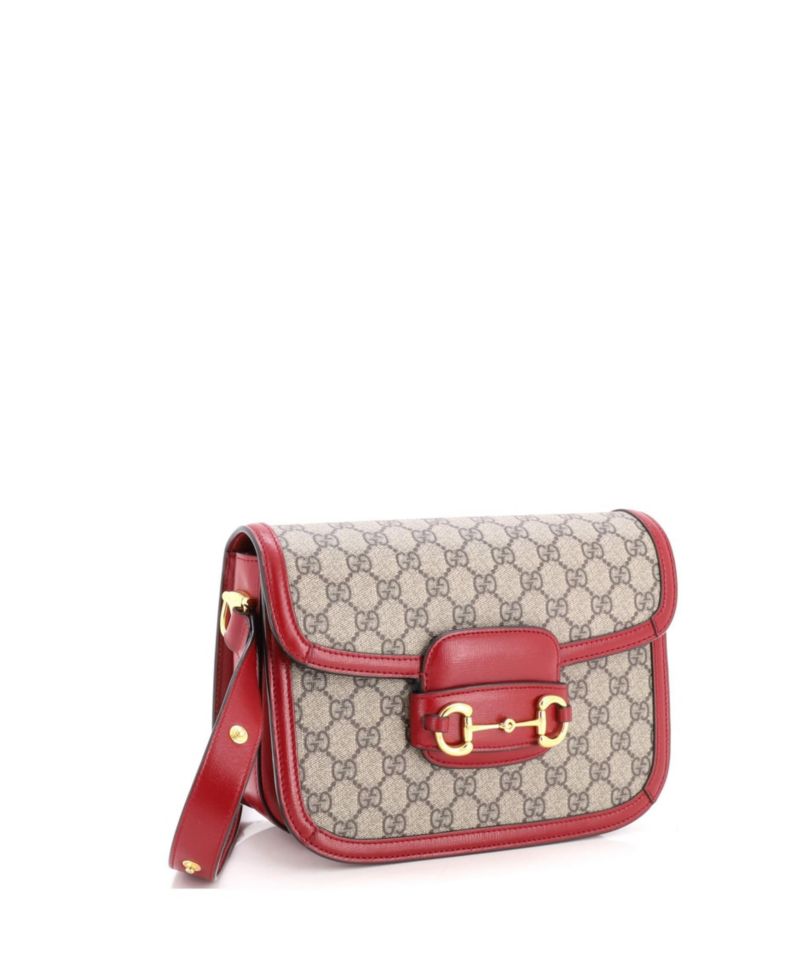 Small Horsebit 1955 Shoulder Bag GG Coated Canvas with Leather