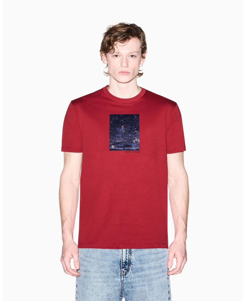 Men's Short Sleeve Floral Box T-Shirt