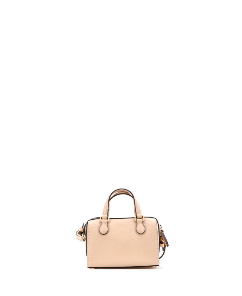 Super Mini Convertible Boston Bag Jumbo GG Embossed Leather