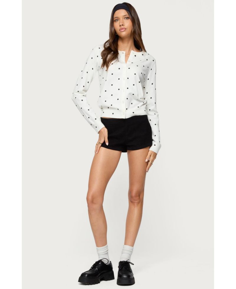 Women's Shea Polka Dot Knitted Cardigan