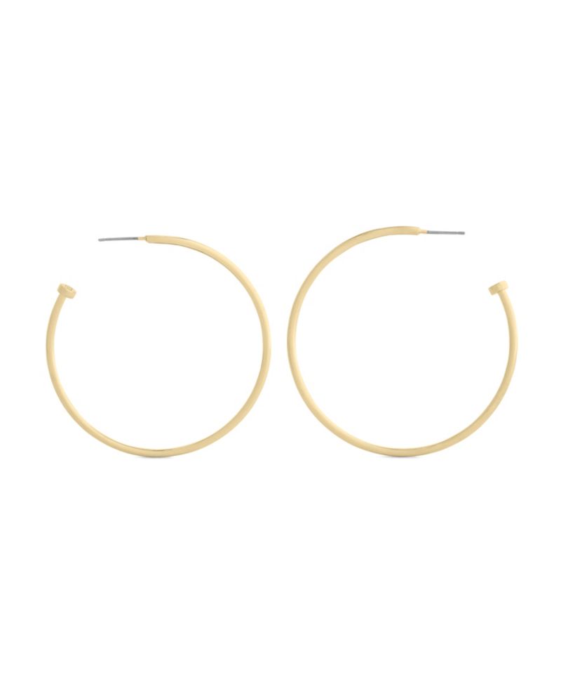 Metal-tone Classic Large Hoop Earrings