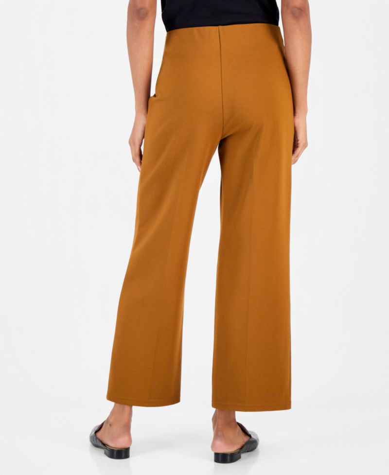 Women's Wide-Leg Pull-On Ponte Pants