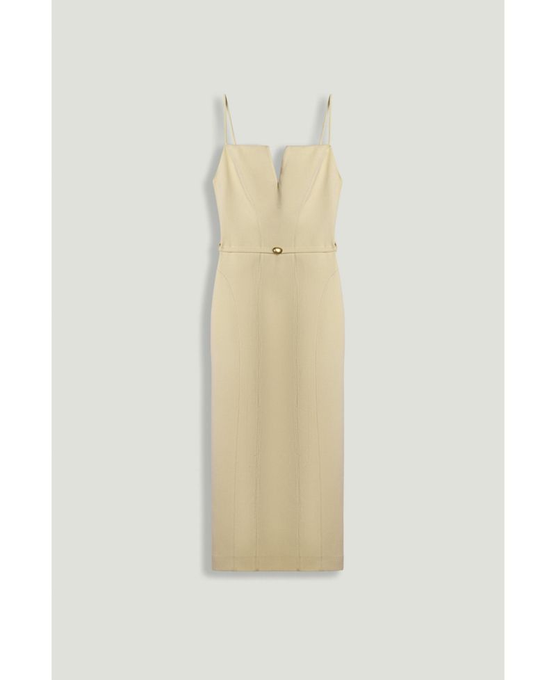 Women's Strappy Belted Midi Dress