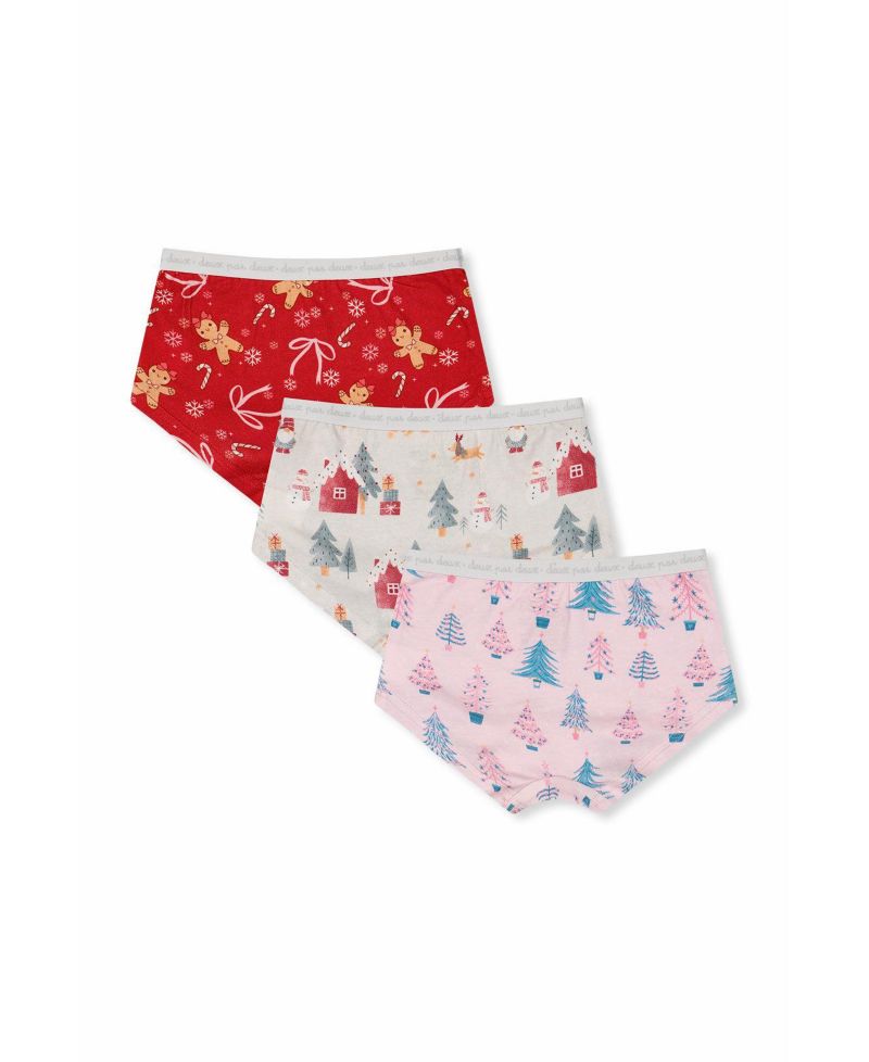 Little and Big Boy (2-5)Boxer Pack Of 3 Holiday Prints