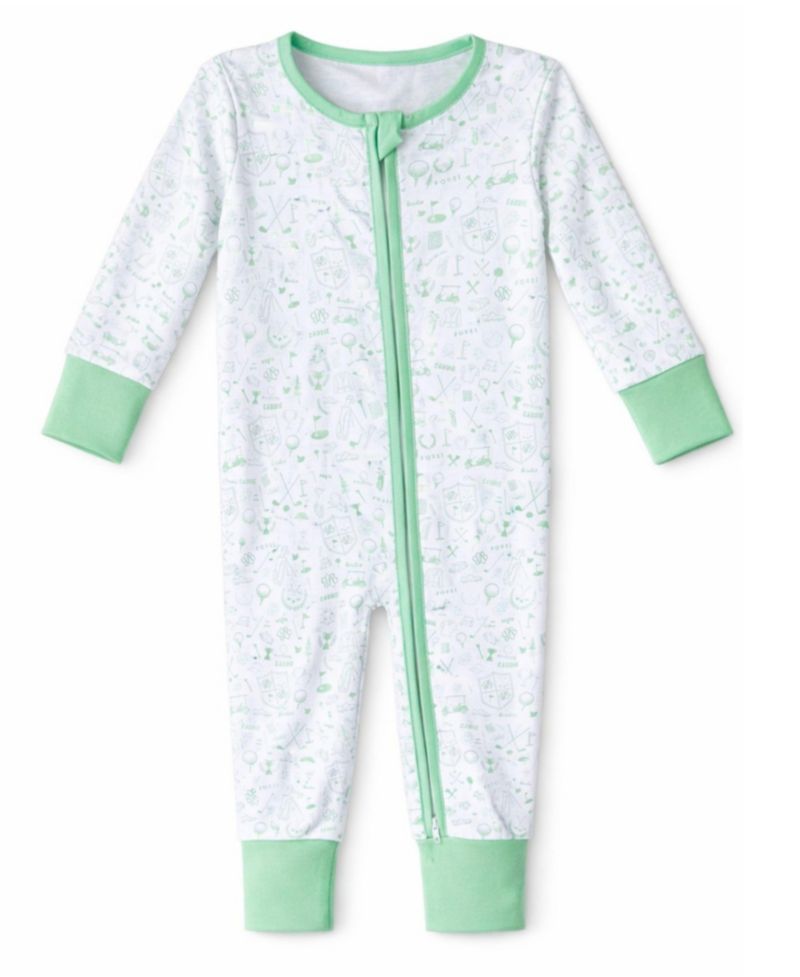Baby Bits and Bows Unisex Golf Print Onesie