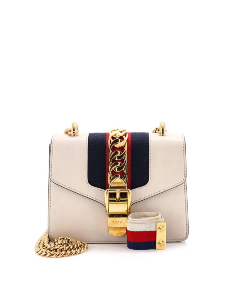 Mini Sylvie Chain Shoulder Bag Leather