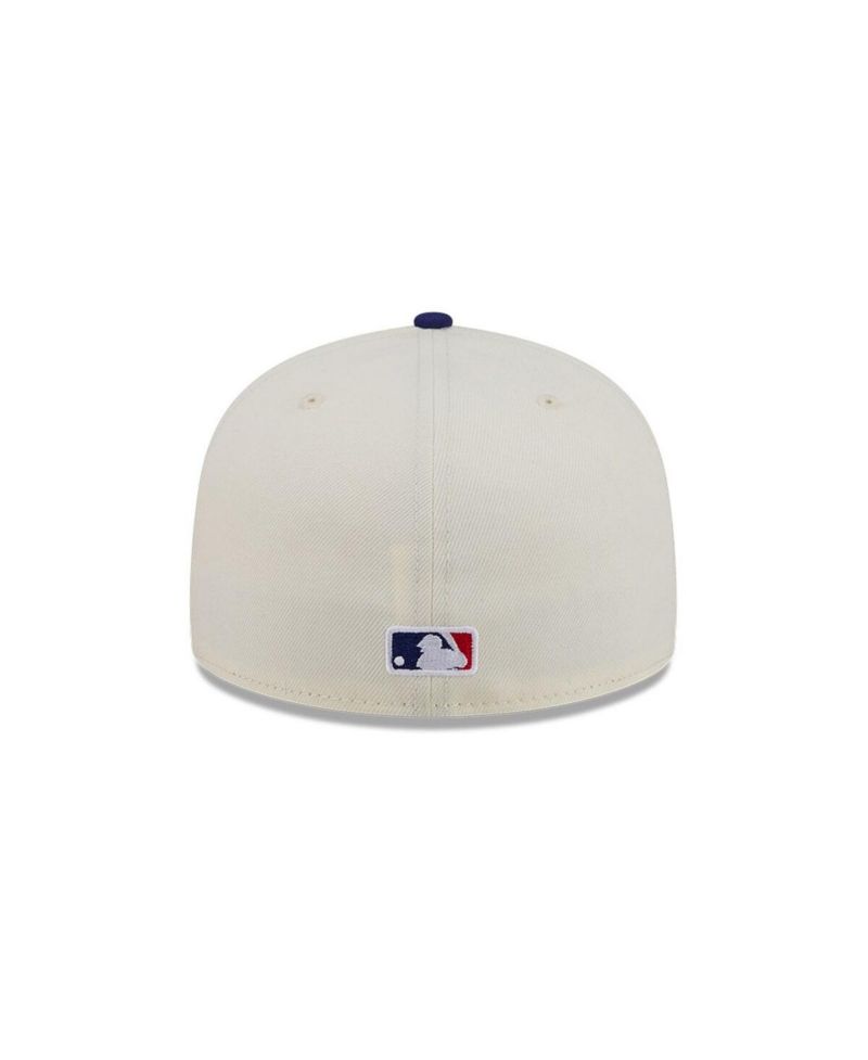 Men's Cream/Royal Los Angeles Dodgers Bullpen Cart 59FIFTY Fitted Hat