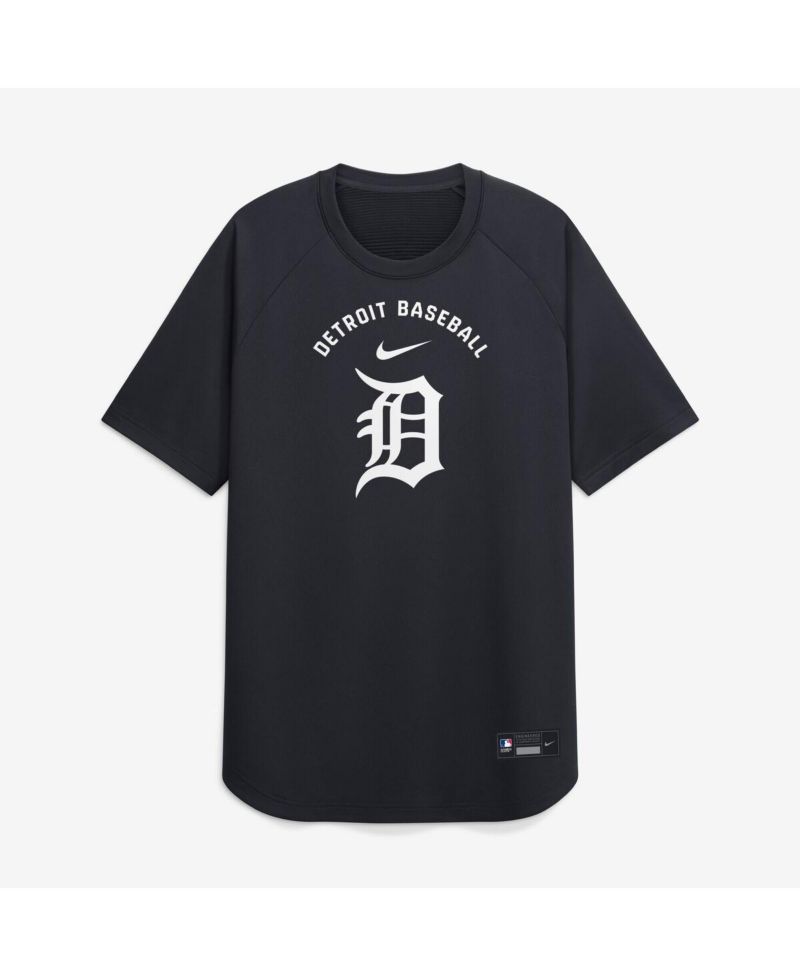 Men's Navy Detroit Tigers Authentic Collection Batting Practice Pre-Game Raglan Dri-FIT T-Shirt