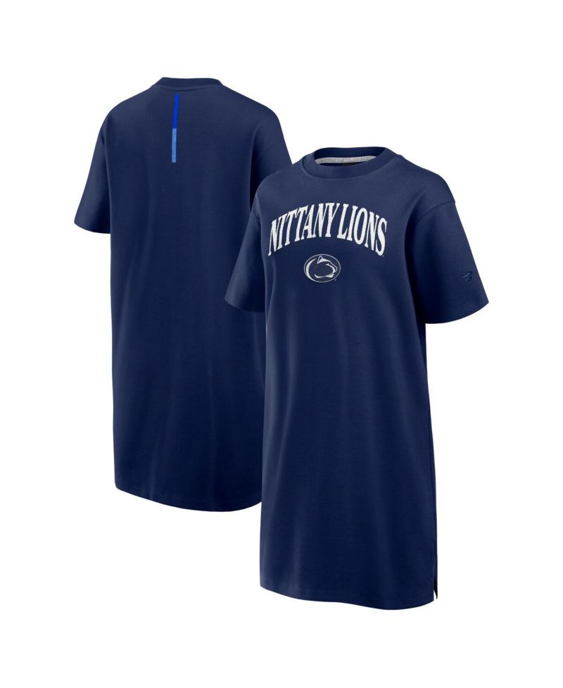 Women's Navy Penn State Nittany Lions Elements Go Tri-Blend T-Shirt Dress