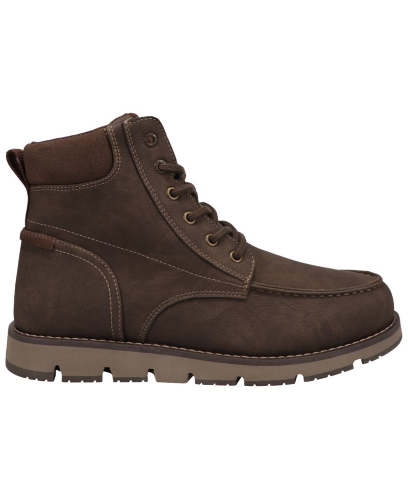Men's Davis Rugged Casual Tumbled Moc-Toe Boots