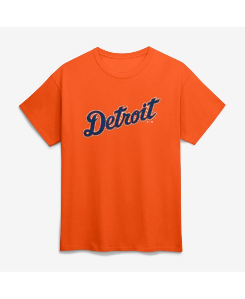 Men's Orange Detroit Tigers Wordmark T-Shirt