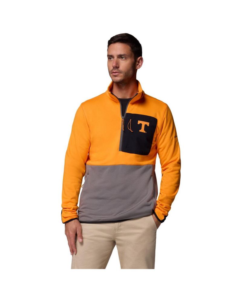 Men's Tennessee Orange/Gray Tennessee Volunteers Hike Omni-Wick Half-Zip Pullover Sweatshirt