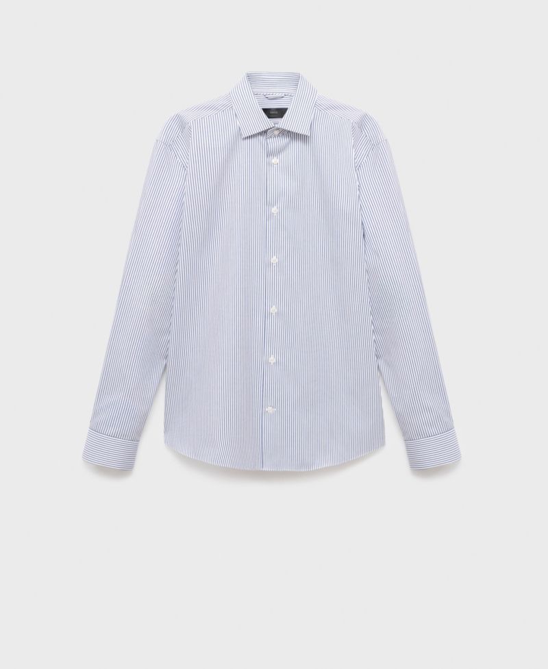 Men's Regular-Fit Striped Cotton Shirt