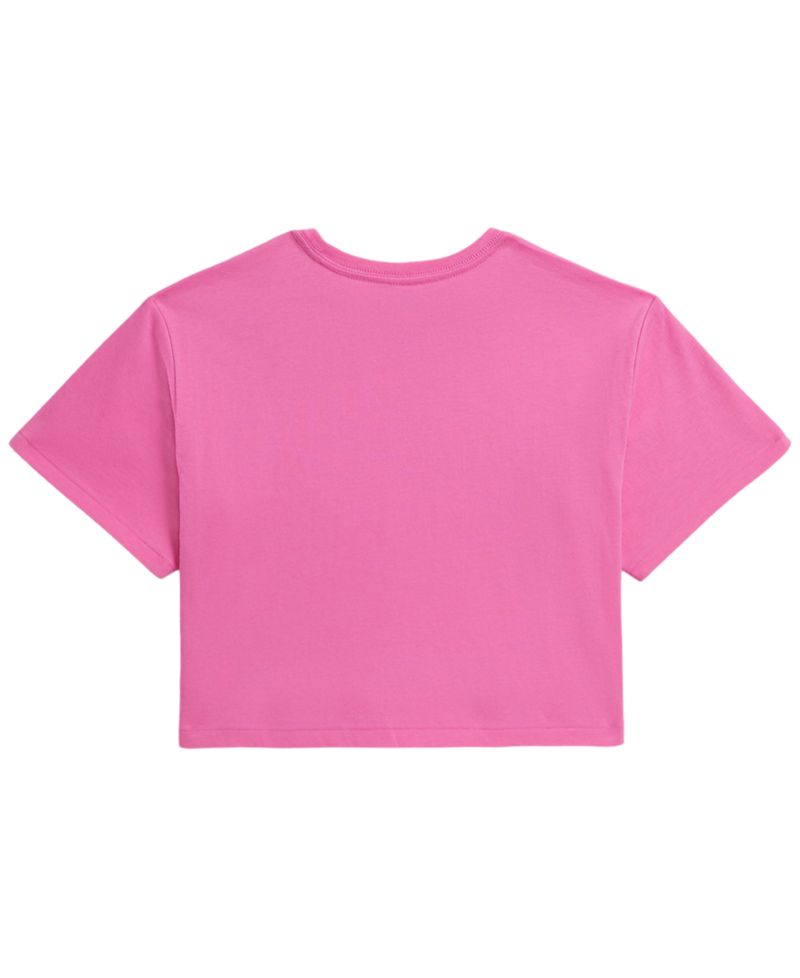 Girls' 7-16 Floral-Print Logo Cotton Boxy T-Shirt