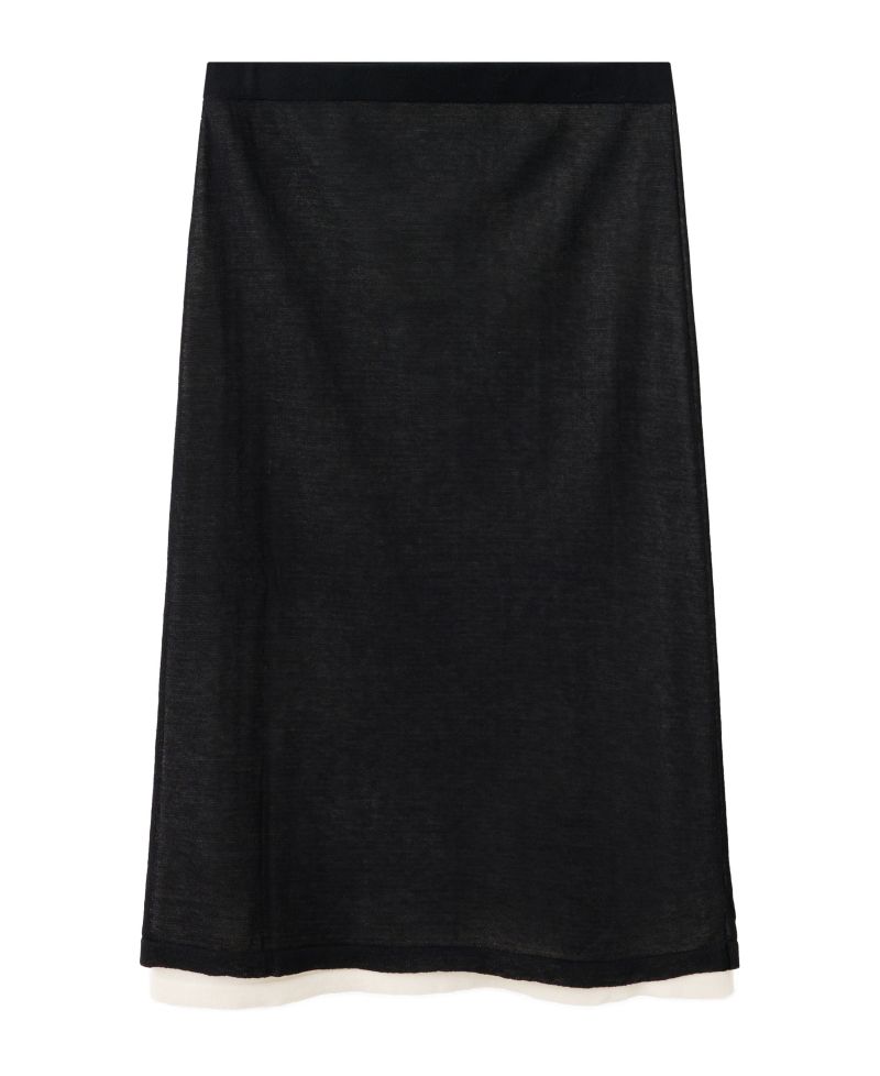 Women's Combined Pencil Midi Skirt