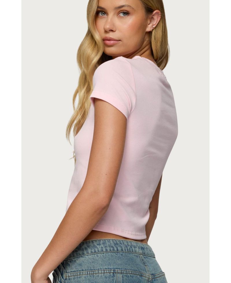 Womens Orchid Gemstone T Shirt