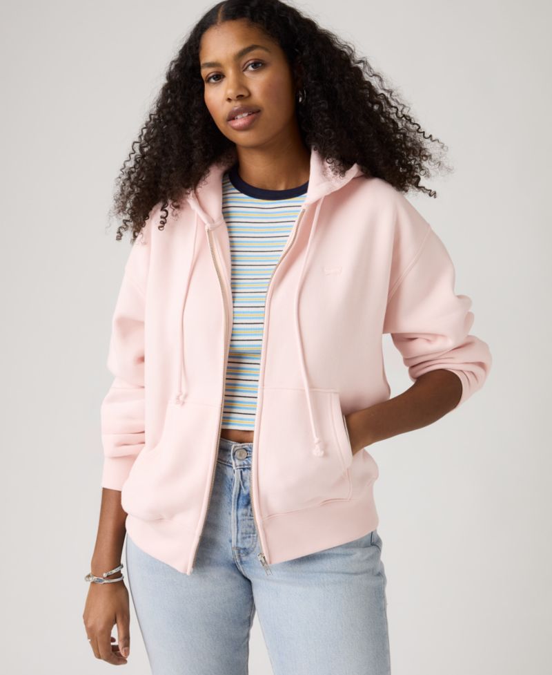 Plus Size Long-Sleeve Full-Zip Hoodie