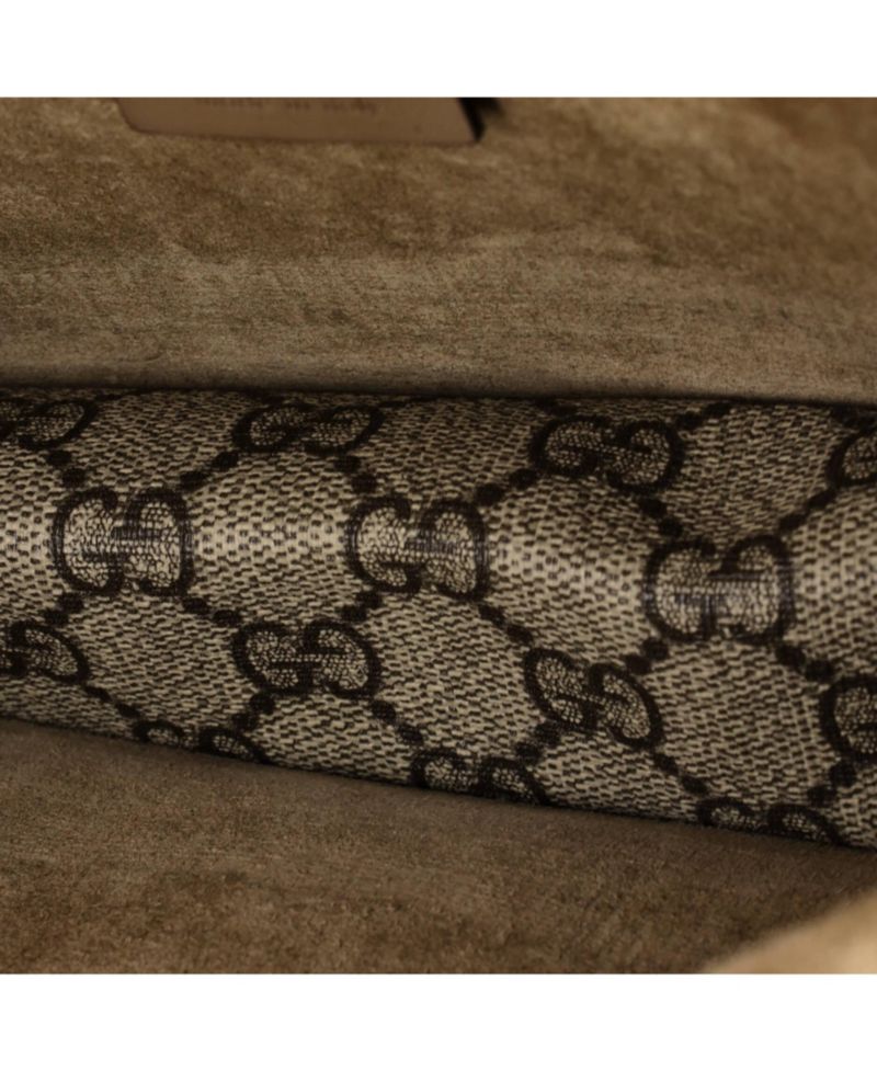 Small Dionysus Bag GG Coated Canvas with Crystal Embellished Metal