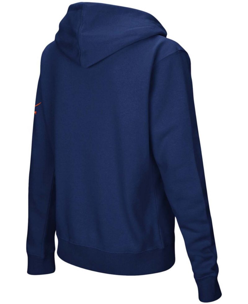 Women's Navy Virginia Cavaliers Arched Name Full-Zip Hoodie