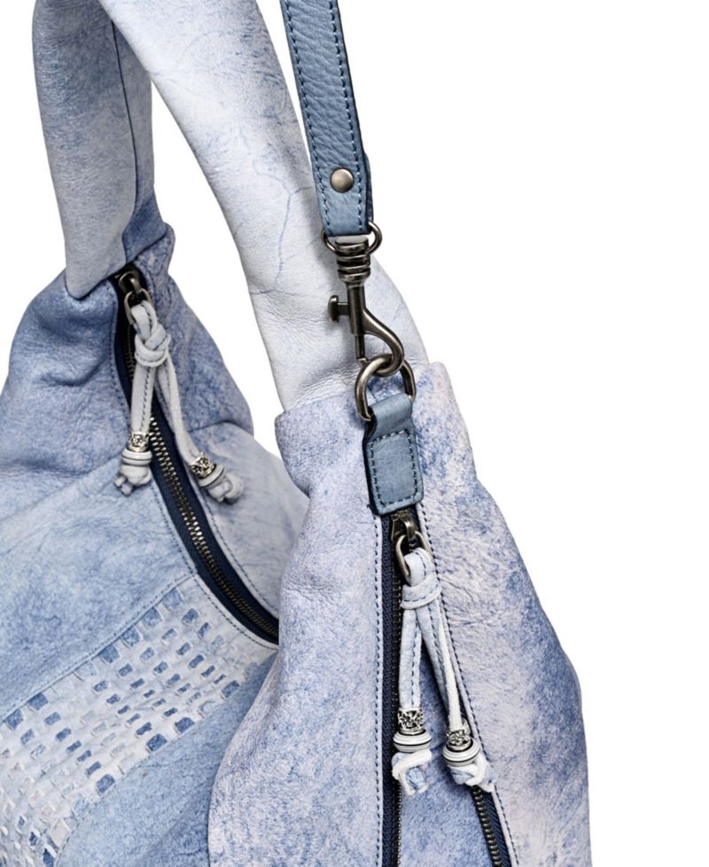 Genuine Leather Dorado Medium Expandable Hobo Handbag