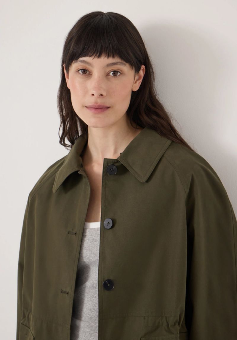 Women's Leopard Collar Barn Jacket