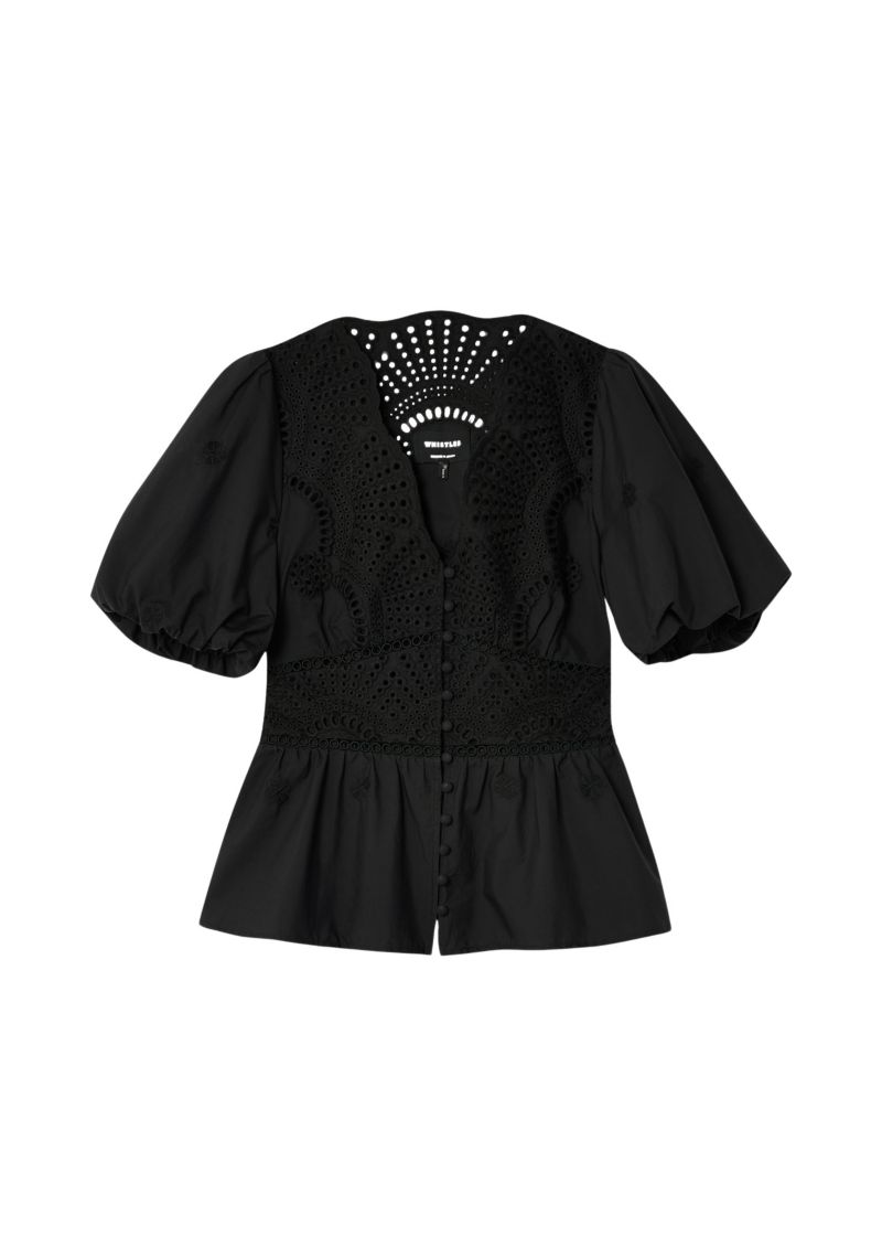 Women's Cotton V-Neck Blouse