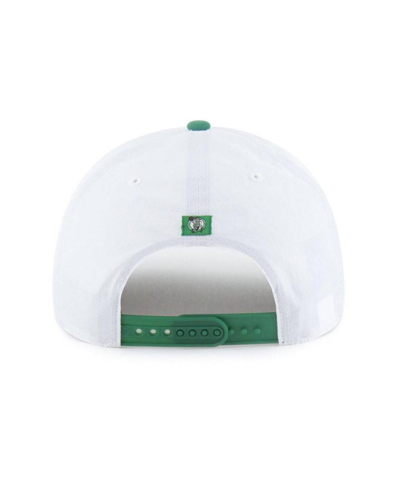 Men's White Boston Celtics Brrr&deg; Condor Two-Tone Hitch Rope Adjustable Hat