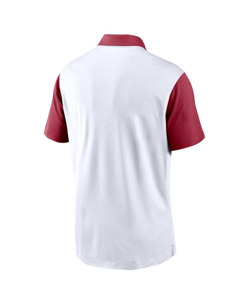 Men's White Alabama Crimson Tide Primetime Campus Vapor Performance Polo